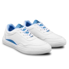 Synthetic Mens Casual Shoes White Blue